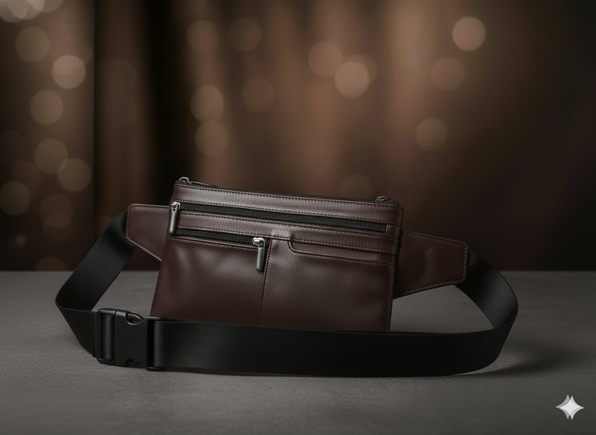 Sac banane cuir